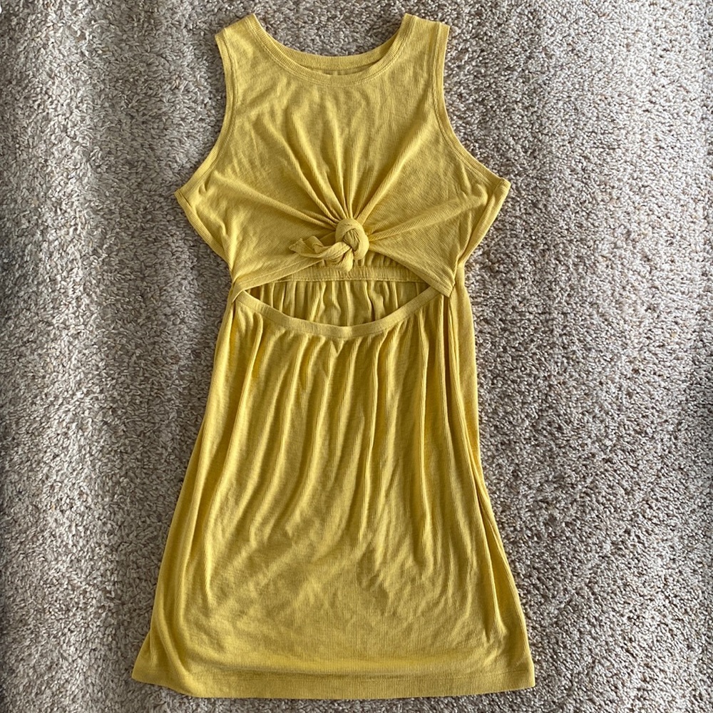 Knot Front Cut-Out Mini Dress XS